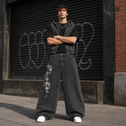 Noir Rose Street Baggy Jeans
