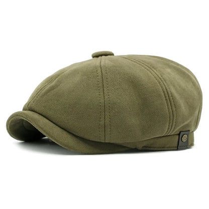 Lennox Suede Newsboy Cap