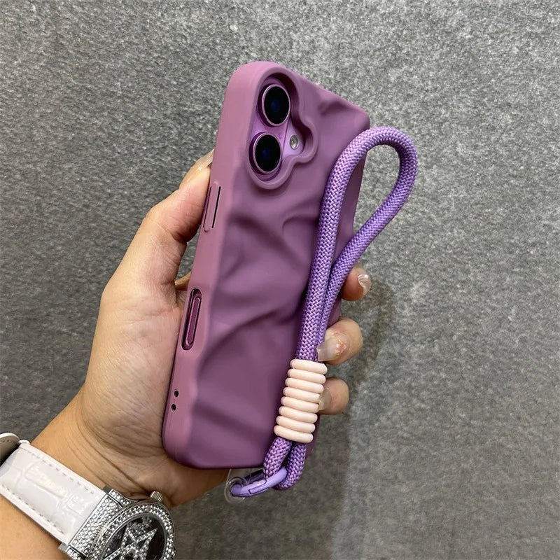Cloud Grip Wrist Strap Phone Case