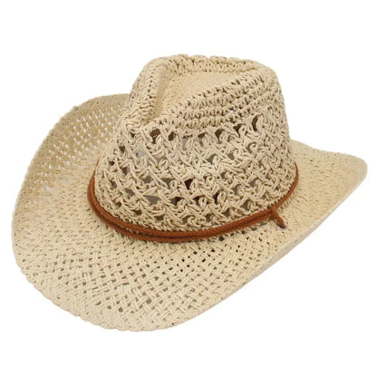 Rustic Breeze Handwoven Cowboy Straw Hat