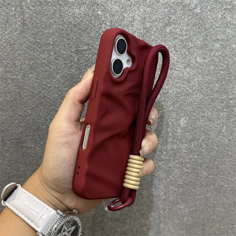 Cloud Grip Wrist Strap Phone Case