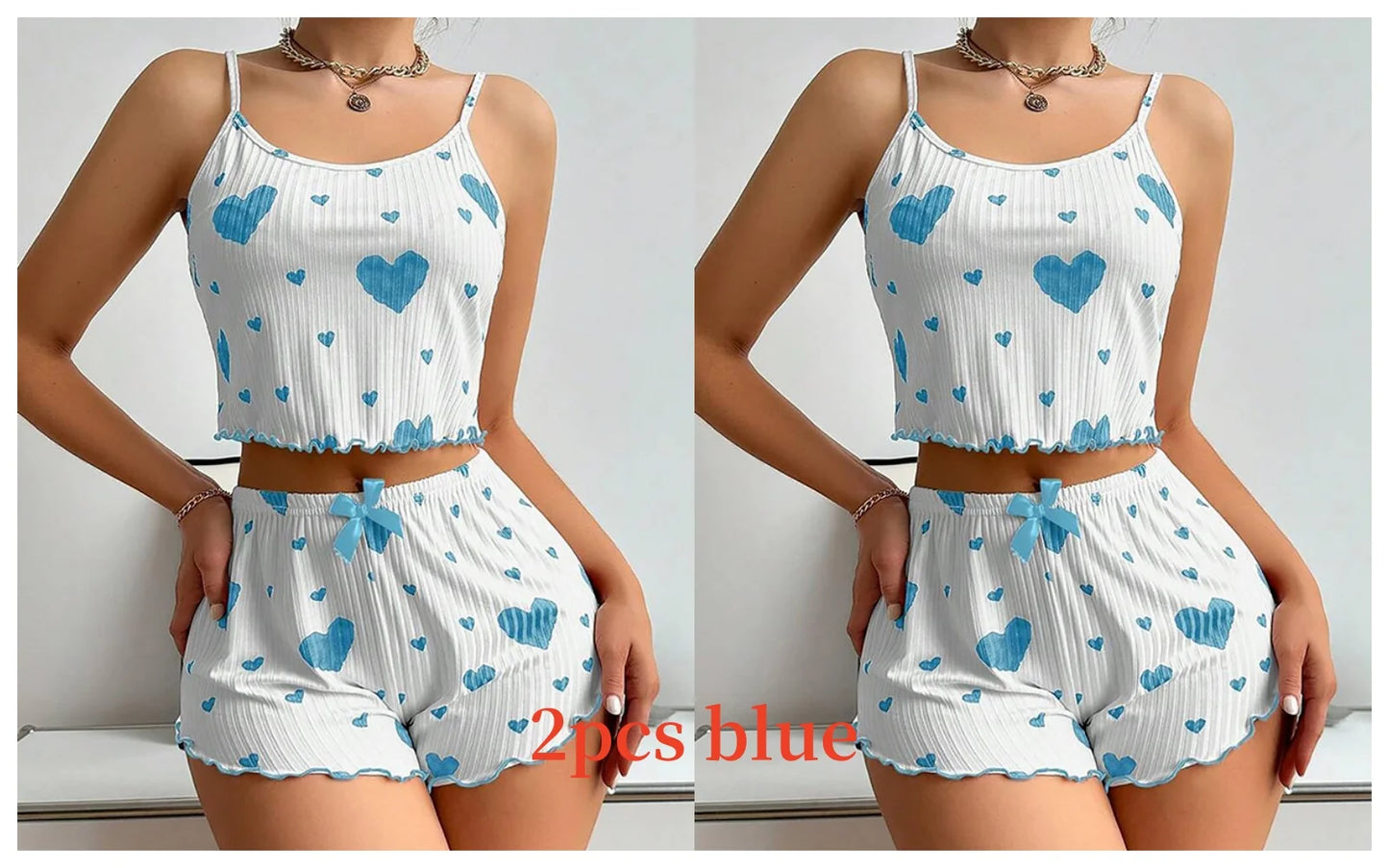 Sweetheart Ribbed Lounge Set