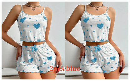 Sweetheart Ribbed Lounge Set
