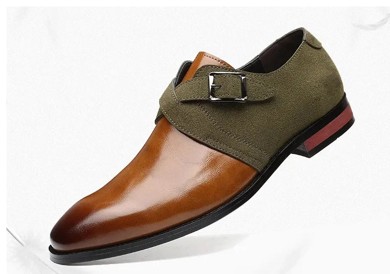 Imperial Dual-Tone Monk Strap Shoes