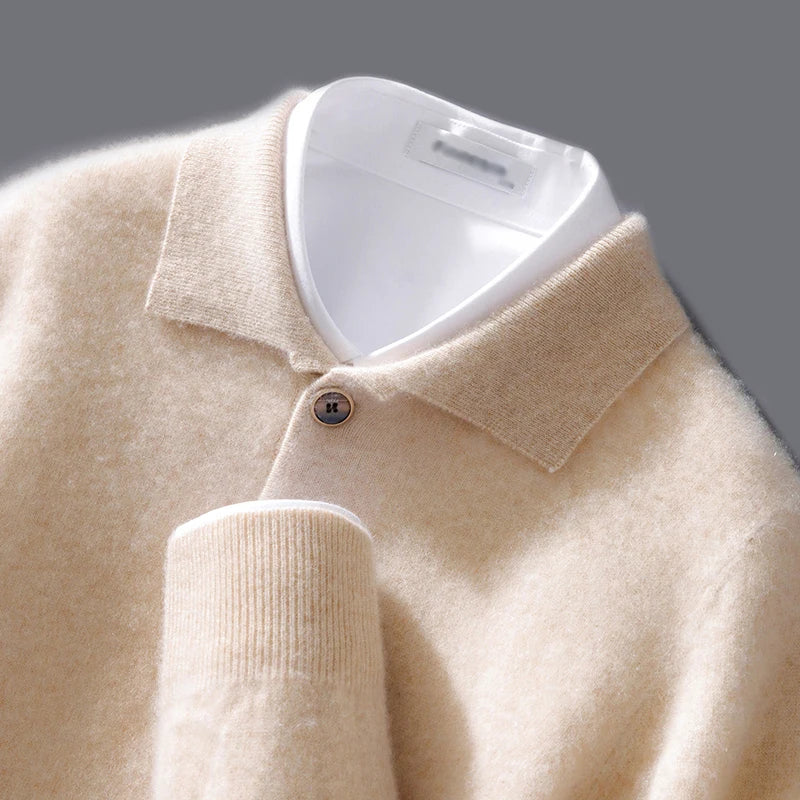 Arvani Cashmere Polo Sweater