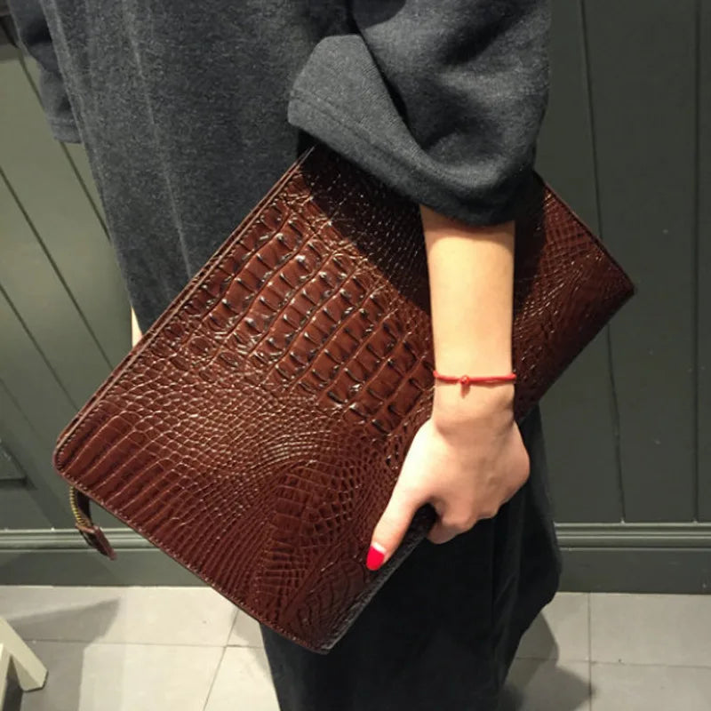 Crocodile Luxe Clutch