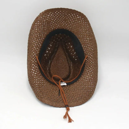 Rustic Breeze Handwoven Cowboy Straw Hat
