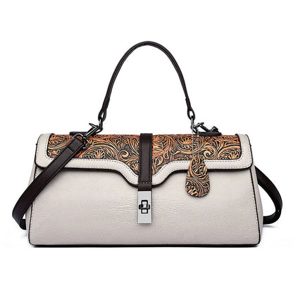 Aurelia Embossed Shoulder Bag