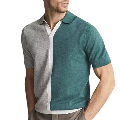 Dual Tone Knit Polo