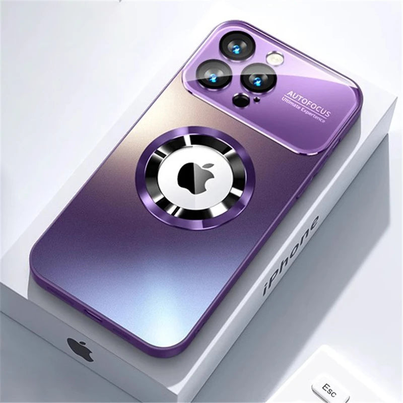 Titanium Metallic Color Matte Magnetic Case