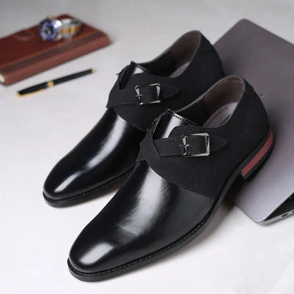 Imperial Dual-Tone Monk Strap Shoes