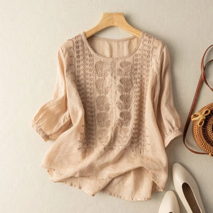 Luna Linen Blouse
