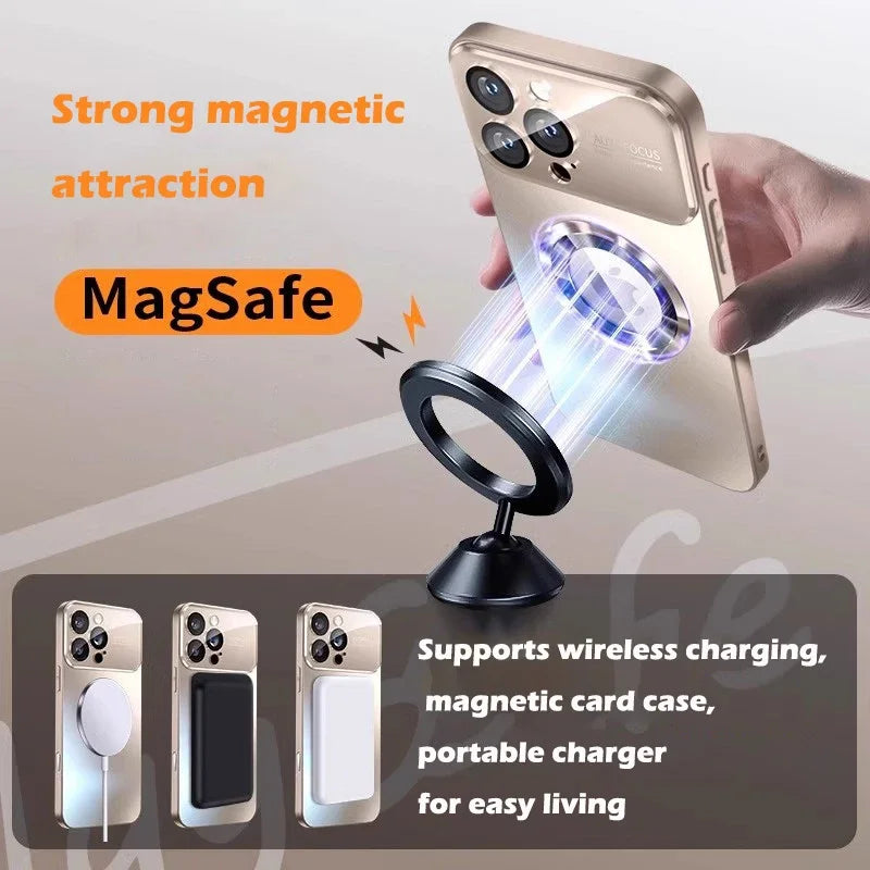 Titanium Metallic Color Matte Magnetic Case