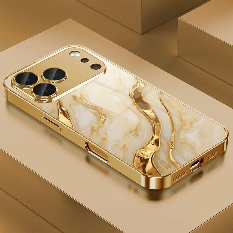 Marble Gold Plated Case