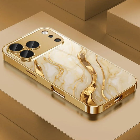 Marble Gold Plated Case