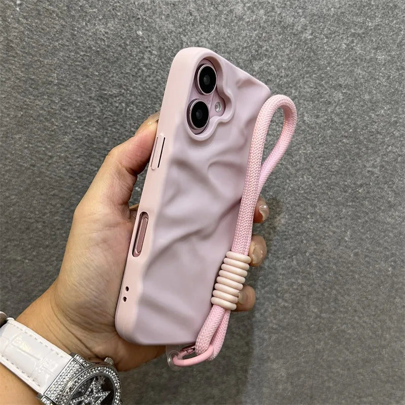 Cloud Grip Wrist Strap Phone Case