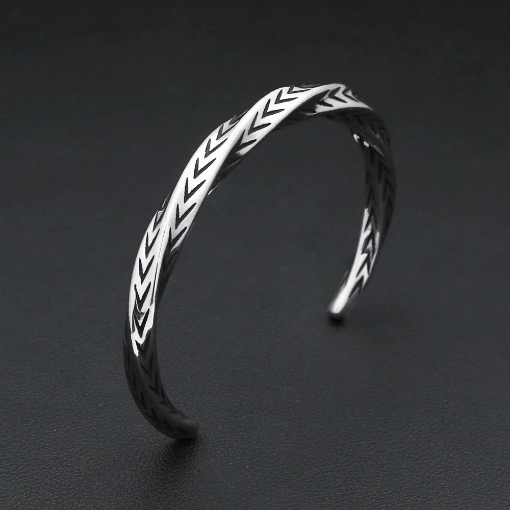 Forge Silver Open Cuff