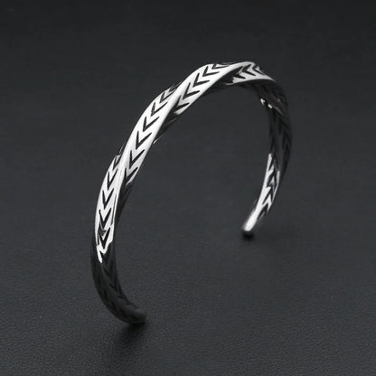 Forge Silver Open Cuff
