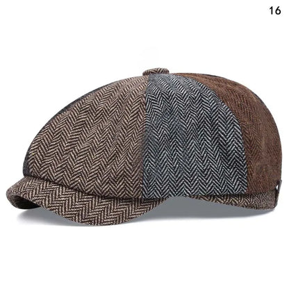 Men Casual Peaky Blinders Hat Spring Autumn Retro Beret Hats Wild Casual Hats Unisex Wild Octagonal Cap Girl Newsboy English Hat