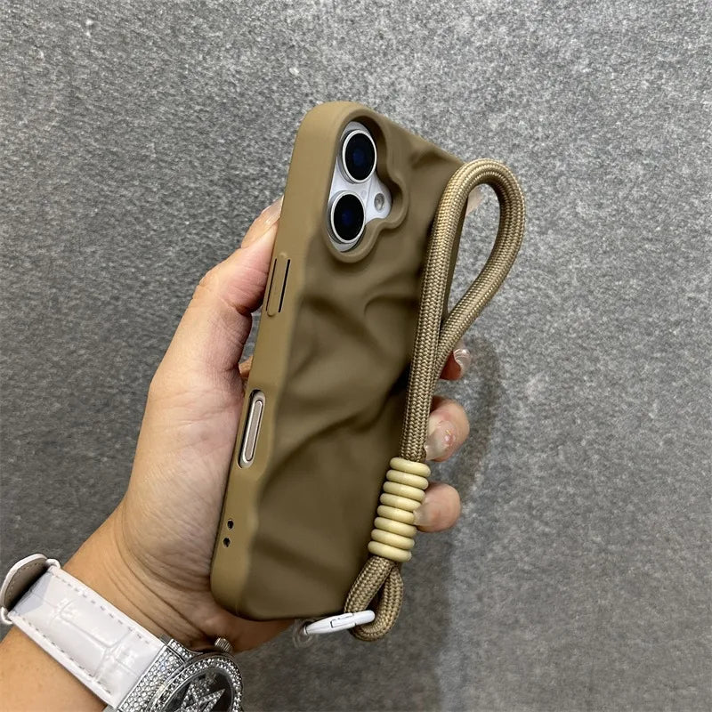 Cloud Grip Wrist Strap Phone Case