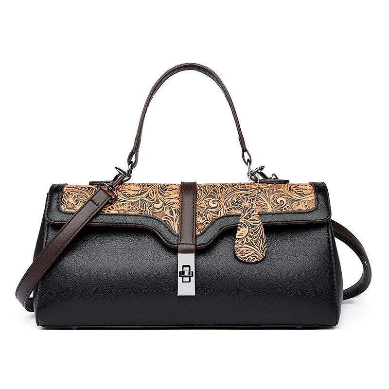 Aurelia Embossed Shoulder Bag