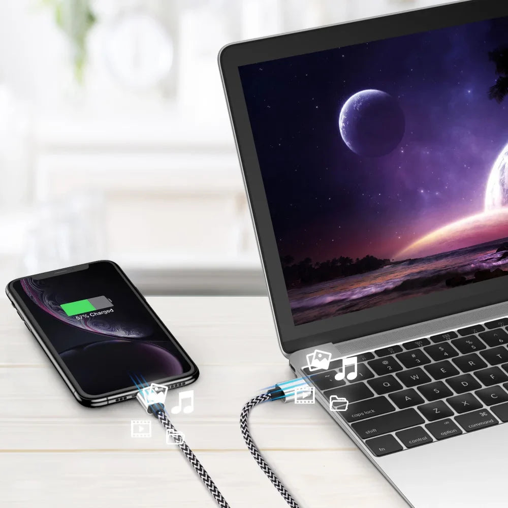 Braided USB Iphone Charging Cable