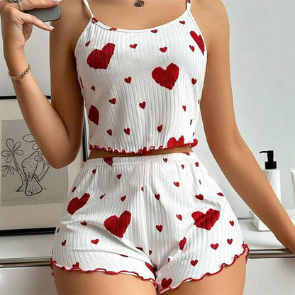 Sweetheart Ribbed Lounge Set