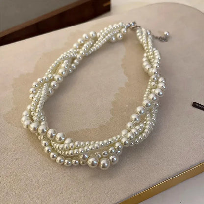 Luxe Pearl Choker Necklaces
