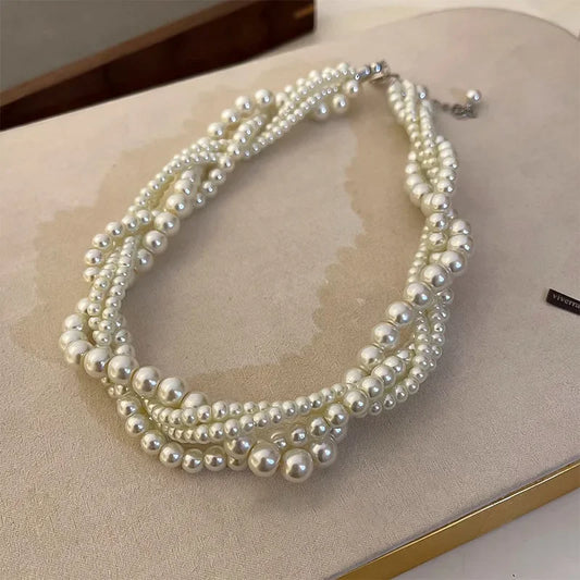 Luxe Pearl Choker Necklaces