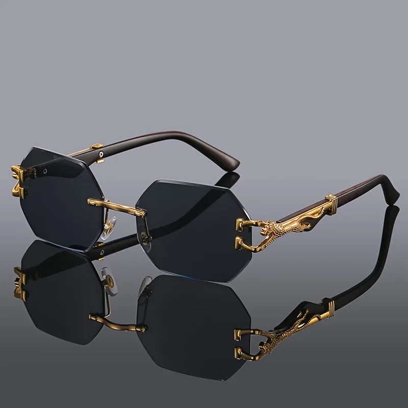 Royal Panther Rimless Sunglasses