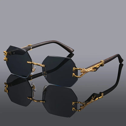 Royal Panther Rimless Sunglasses