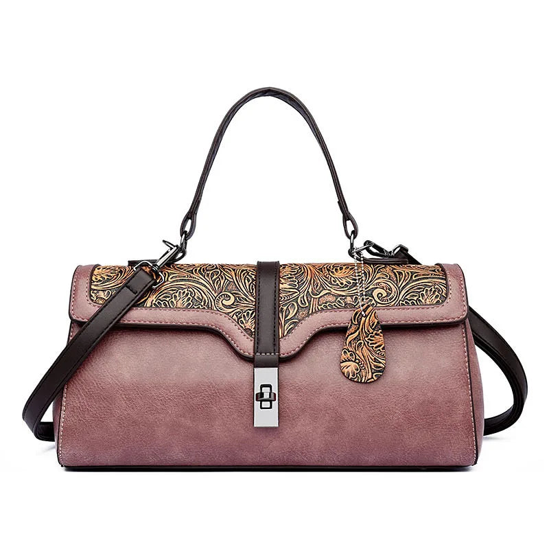 Aurelia Embossed Shoulder Bag