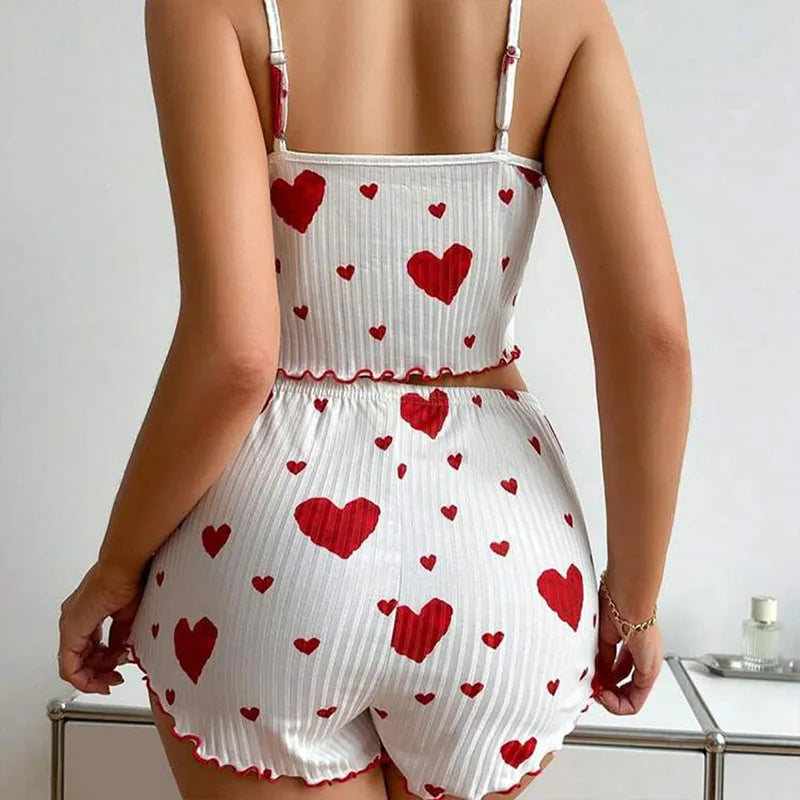 Sweetheart Ribbed Lounge Set