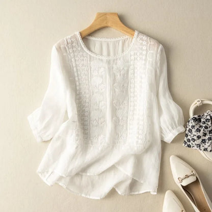 Luna Linen Blouse