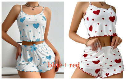 Sweetheart Ribbed Lounge Set