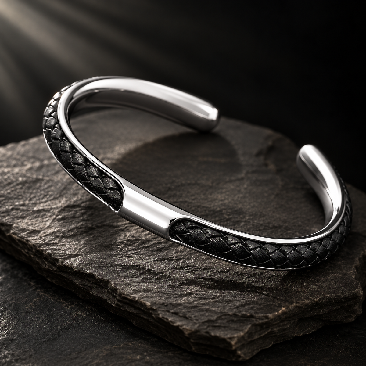 Imperial weave Silver cuff