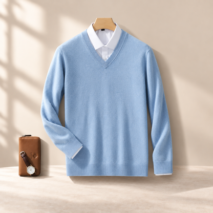 Signature Cashmere V-Neck Sweater