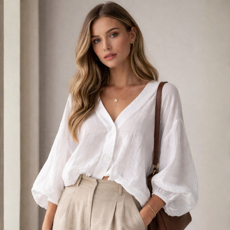 Sienna Linen Top