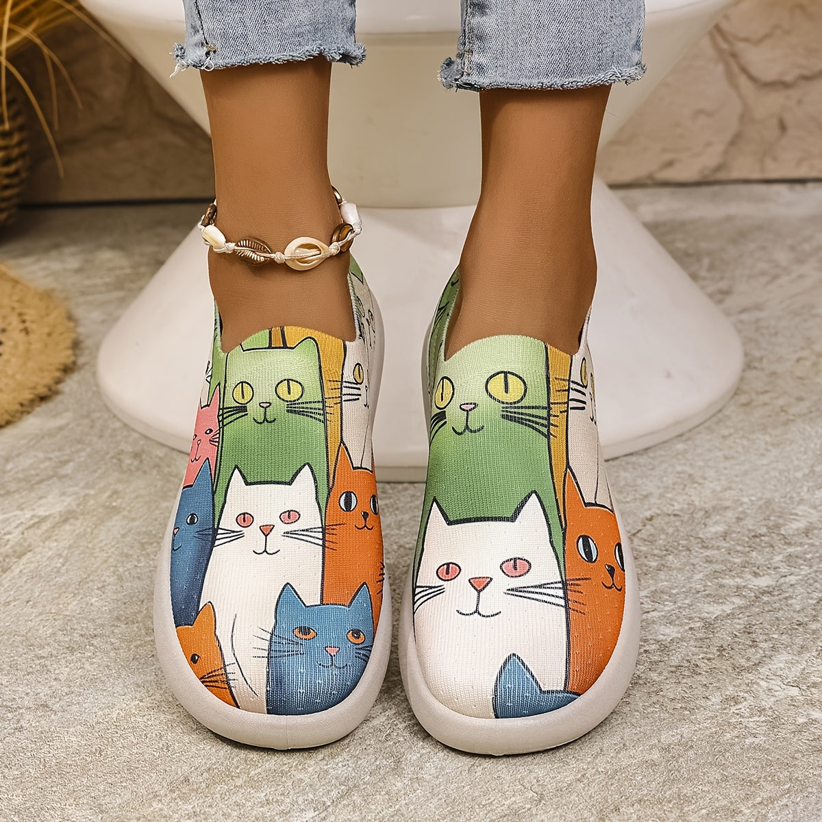 Kitty Knit Espadrilles