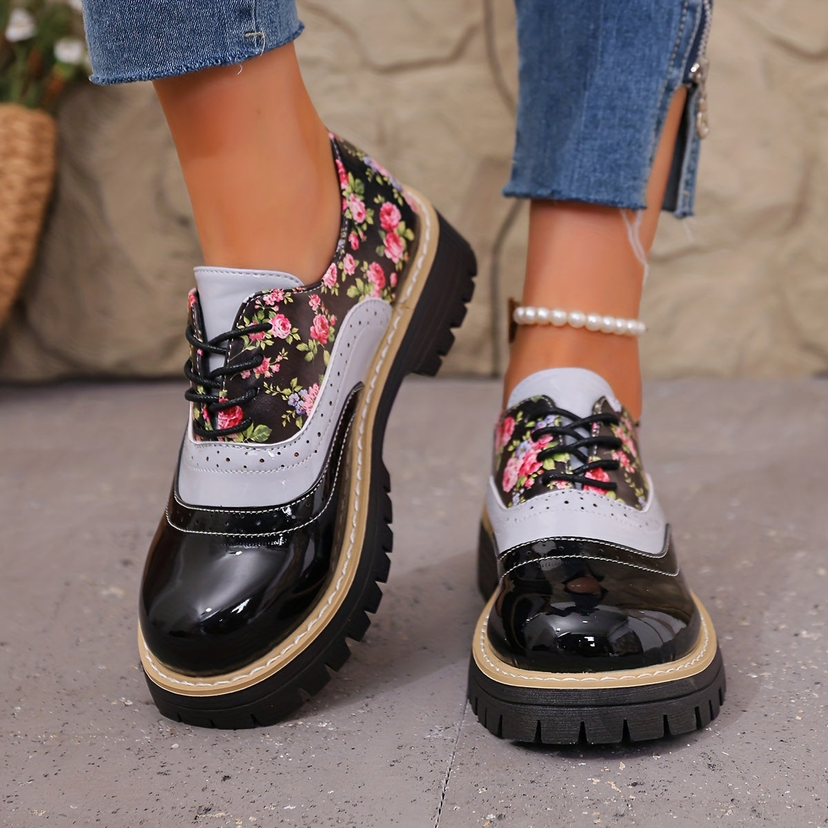 Bloom Brogue Flats