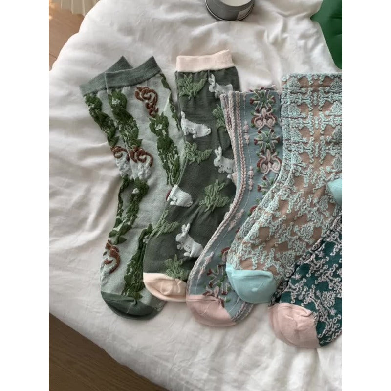Vintage Crew Socks