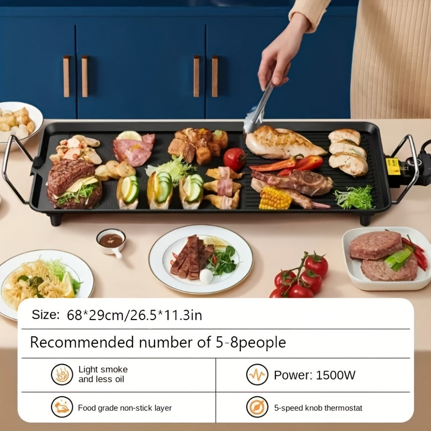 2-in-1 Electric Tabletop Grill and Griddle