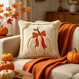 Cozy Pumpkin Throw Pillow