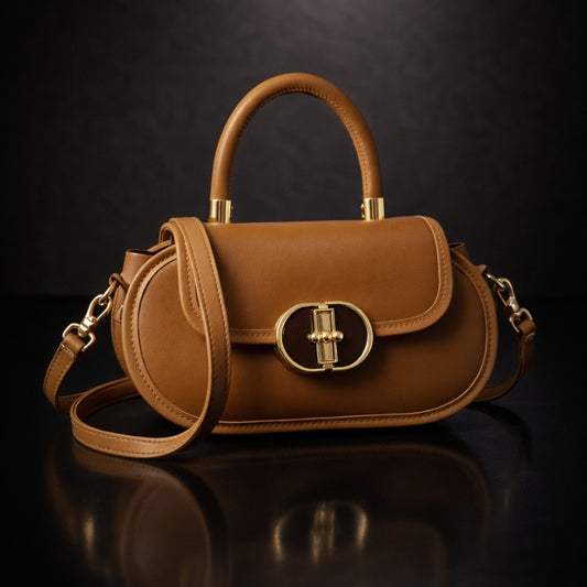 The Aurelia Camel Mini Top Handle Bag