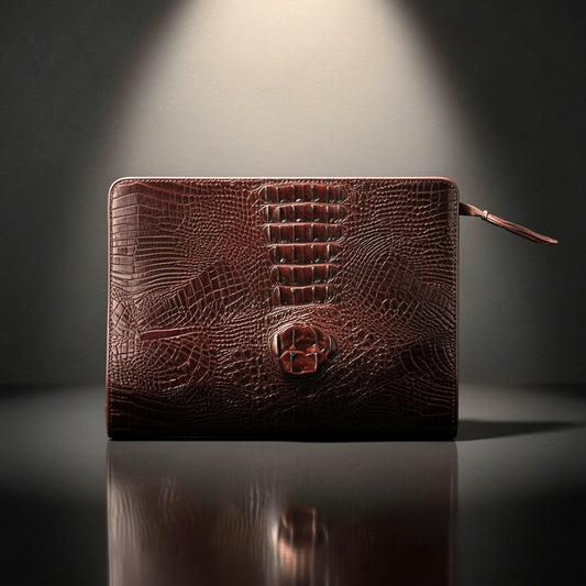 Crocodile Luxe Clutch