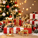 Golden Reindeer Christmas Decor