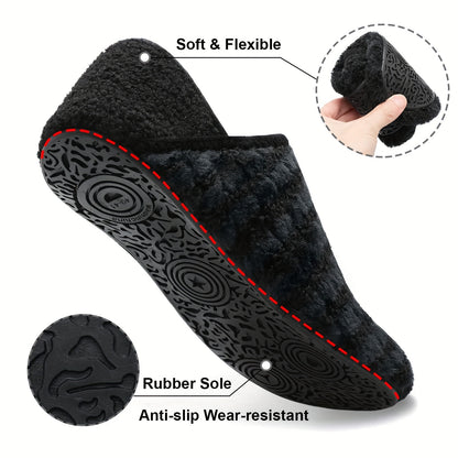 Women And Men All-Season Style Rubber Sole Soft-Lightweight Flat Shoes Non Slip House Gifts for Couple Slipper Designed for Wide Feet, Women Shoes