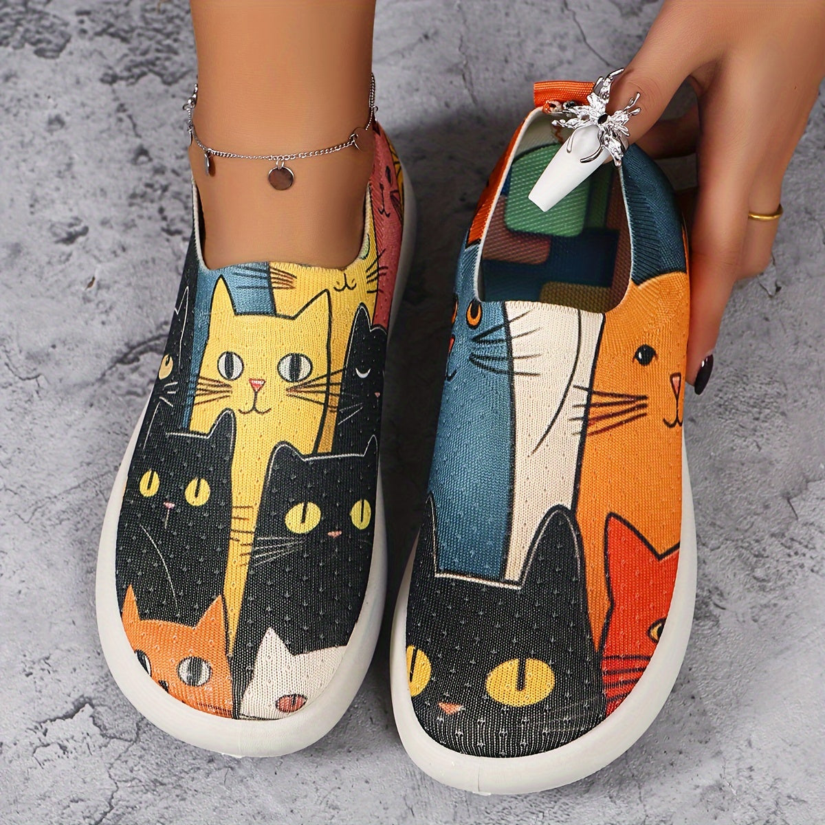 Kitty Knit Espadrilles