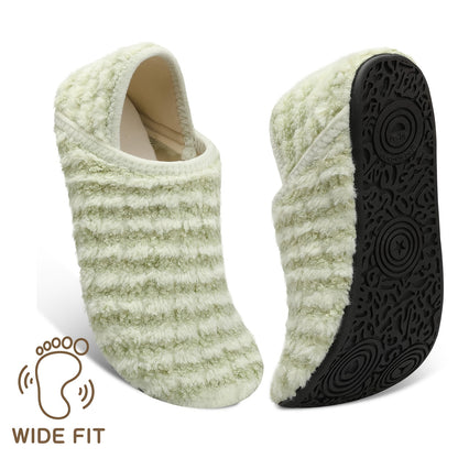 Women And Men All-Season Style Rubber Sole Soft-Lightweight Flat Shoes Non Slip House Gifts for Couple Slipper Designed for Wide Feet, Women Shoes