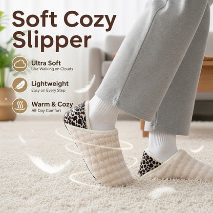 Women And Men All-Season Style Rubber Sole Soft-Lightweight Flat Shoes Non Slip House Gifts for Couple Slipper Designed for Wide Feet, Women Shoes